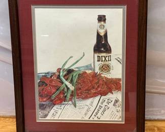 Attic Art AAA5020 Signed and numbered Print Dixie $35 By Appointment AAA Vintage and Art 9017 Airline HWY New Orleans, LA 70118