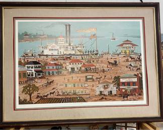 By Appointment AAA Vintage and Art 9017 Airline HWY New Orleans, LA 70118 "SHOWBOAT" By Hannah Hartz #183/500 Signed Print AAA2330