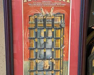 By Appointment AAA Vintage and Art 9017 Airline HWY New Orleans, LA 70118 Monday - Saturday 10-5 LG5205 Houdini Framed Print Bar Sign $45
