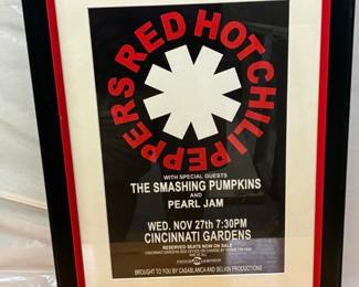 AAA5061 Red Hot Chili Peppers Concert Poster Local Pickup By Appointment AAA Vintage and Art 9017 Airline HWY New Orleans, LA 70118