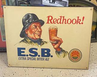 By Appointment AAA Vintage and Art 9017 Airline HWY New Orleans, LA 70118 Monday - Saturday 10-5 LG5211 REDHOOK E.S.B.Ale (Extra Special Bitter Ale) Wooden Wood Wall Plaque Bar Sign $150