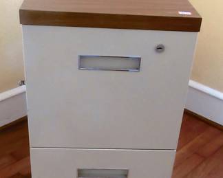 2 drawer metal filing cabinet on wheels, move Easly.
