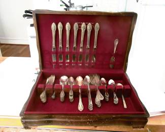 1847 Rogers flatware with case.