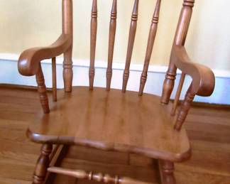 Childs pressed back rocker.