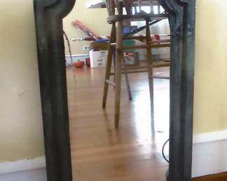 Vintage frame with mirror stands about 3 foot tall