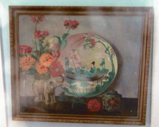 Original oil painting by Margate Anderson, owner states that it was painted in the 30'. Does need to be restored.