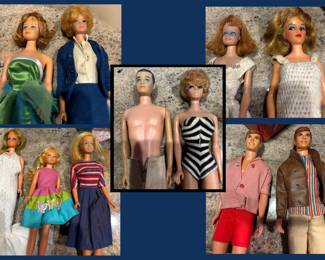 Vintage Barbies, There are also Clothes, Cases and Accessories