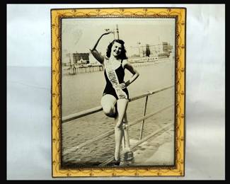 Miss America 1940 Atlantic City NJ; Francis Marie Burke in Pretty Heavy Frame