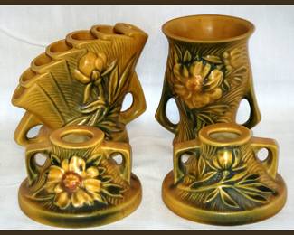Roseville Candle Holders & Vases
