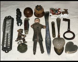 Smalls including a Vintage Set of Watchmakers Jewel Chucks in Wooden Domed Case