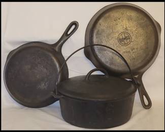 Griswold Frying Pan and Dutch Oven