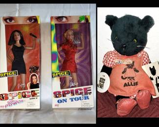 Spice Girl Dolls and Kitty