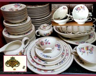 Beautiful Large Set of China; Continental Ivory Germany