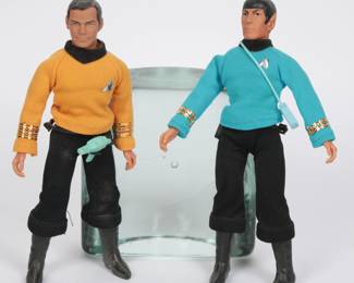 1974 Star Trek Action Figures, Captain Kirk and Spock