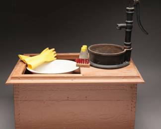 Miniature Dollhouse Laundry Room Set