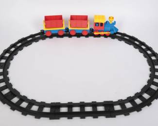 1983 Lego Duplo Train Set with Tracks
