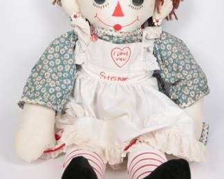 Vintage Raggedy Ann Cloth Doll