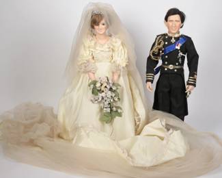 Princess Diana & Prince Charles Wedding Dolls