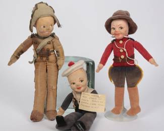 Vintage Norah Wellings R.A.F. Dolls