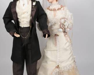 Franklin Mint Gibson Girl Bride & Groom