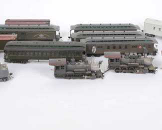 Collection of Hobby Train Railcars and Engines