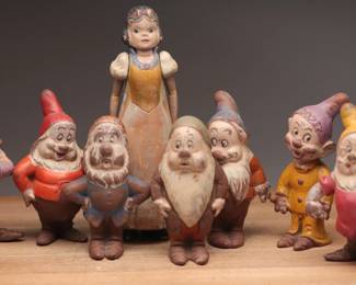 Rare 1937 Seiberling Latex Snow White and the Seven Dwarfs