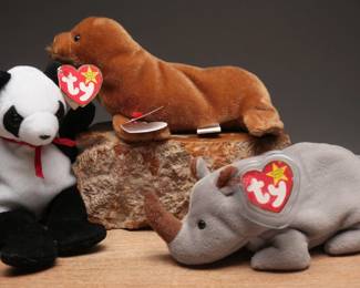 Ty Beanie Babies (3) With Tag Errors