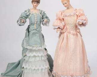 Vintage Porcelain Half Dolls
