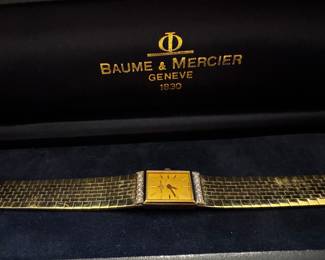 Baume & Mercier ladies'  gold watch