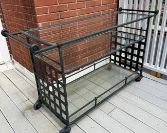 Brown Jordan serving cart