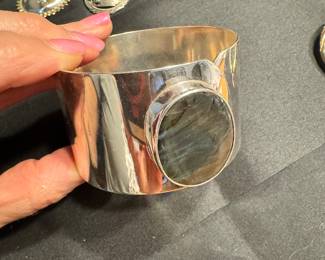 Sterling silver cuff