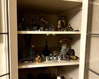 TRINKETS BRASS GLASS