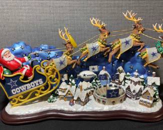 Santas Big Night By The Danbury Mint Dallas Cowboys Collectible