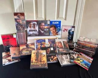 Mystery Lot Of DVDs VHS Tapes