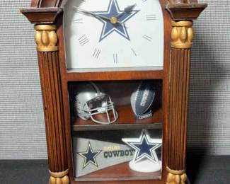 Rare Danbury Mint Dallas Cowboys Memorabilia Clock