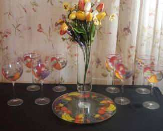 Hand Painted Goblets