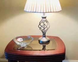 Side Table With Lamp