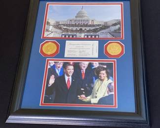 Barack Obama Inauguration Ceremony 2009 Framed