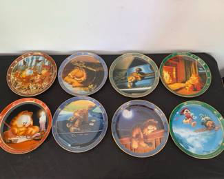 008 8 Peice Danbury Mint Dear Diary Garfield Plate Set