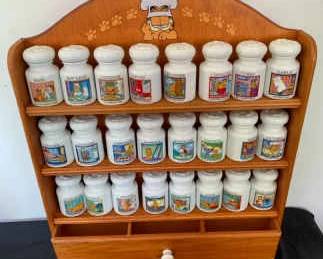 Danbury Mint Garfield Spice Rack COMPLETE