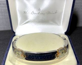 011 Dallas Cowboys Stainless Steel Link Bracelet By Danbury Mint
