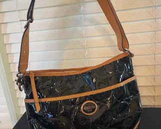 Shiny Black Fashion Bag