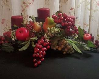 Fruit Centerpiece And Matching Wall Hanging