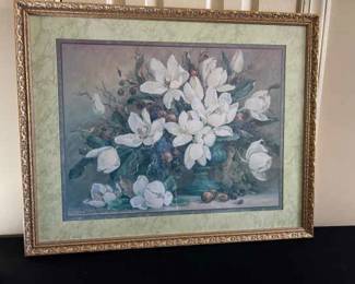 Magnolia Still Life Framed Print