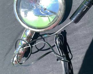 Chrome Played Hand Held Metal Spot Light