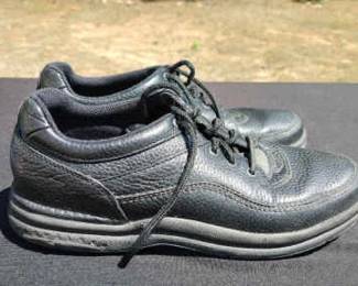 Rockport Black Leather Prowalker Shoes