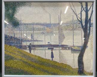 Framed 1987 Met Museum Impressionism Poster