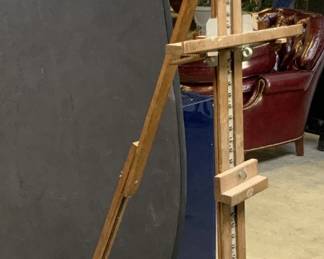 Antique Wooden Floor Size Easel