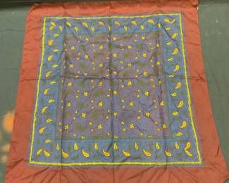 Brooks Brothers Blue & Red Paisley Scarf