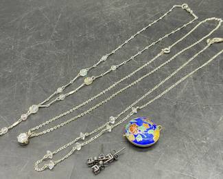 Lot 6 Necklaces, Earrings & Pendant, ROBERT ROSE +